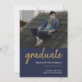 Anúncio Graduação de Fotografias de Segundo grau Dourado S