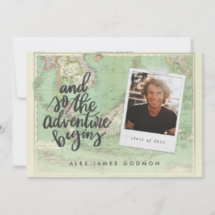 Anúncio Graduação de fotografias do mapa de adventure vi