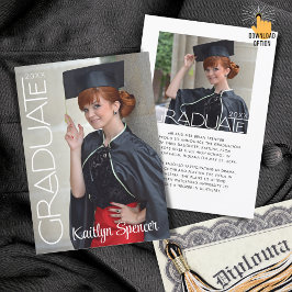 Anúncio Graduação de Fotos com Tipografia de Formando Mode