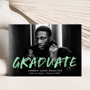 Anúncio Graduação de Fotos do Mint Green Modern Paint Sp