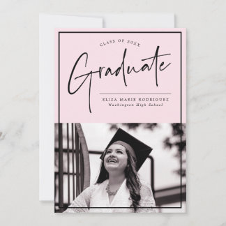 Anúncio Graduação de Fotos em Segundo Plano Minimalística