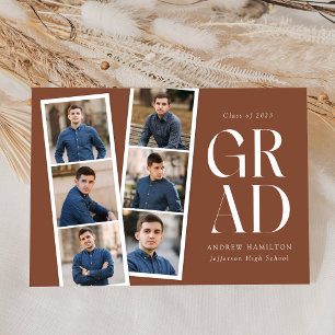 Anúncio Graduação de Fotos Moderna em Filmstrip Brown 6
