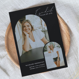 Anúncio Graduação de Fotos por Arco de Caligrafia com Scri