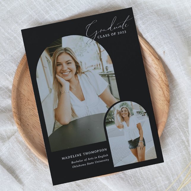 Anúncio Graduação de Fotos por Arco de Caligrafia com Scri (Criador carregado)