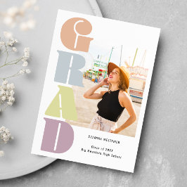 Anúncio Graduação de Fotos Retro Groovy Pastel 2