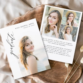 Anúncio Graduação de Fotos Simples com Formando de Script 