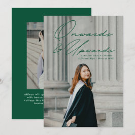 Anúncio Graduação de Fotos Verde em Direção e Superior 2