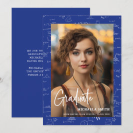 Anúncio Graduação de Mensagens de Foto de Script de Matemá