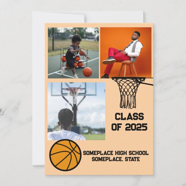 Anúncio Graduação de Pêssego para Colagem de Fotos no Basq (Frente)