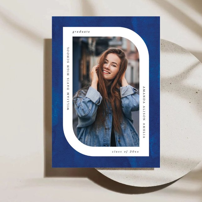 Anúncio Graduação de quadros moderna de Watercolor (Criador carregado)