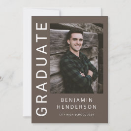 Anúncio Graduação de Rapaz de Fotos Moderno