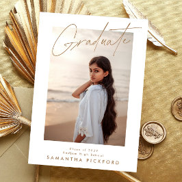 Anúncio Graduação do Segundo grau 2 Sided Photo 2025