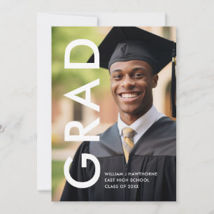 Anúncio Graduação em Foto Minimalista Moderna Ousada