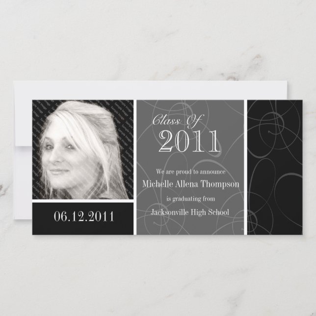 Anúncio Graduação em Negra Clássica Funky Graduação em Neg (Frente)