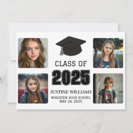 Anúncio Graduação em preto e branco