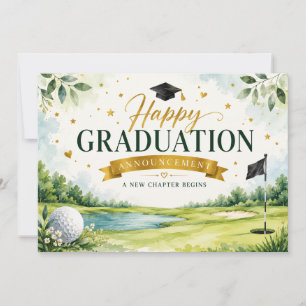 Anúncio Graduação Feliz de Golfe 