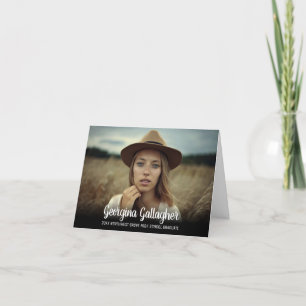 Anúncio Graduação Foto em Negrito Moderno   Script de Nome