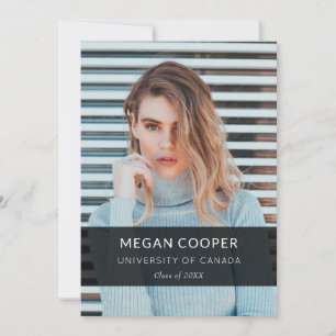 Anúncio Graduação minimalista moderna da foto