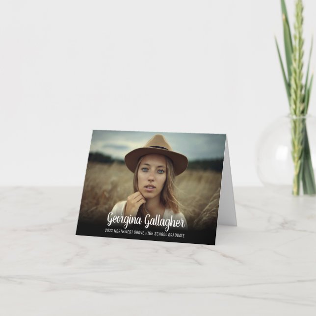 Anúncio Graduação Moderna em Negrito Foto | Nome Graduado  (Frente)