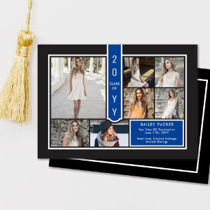 Anúncio Graduação Negra Azul de Marinho Colégio Moderno de