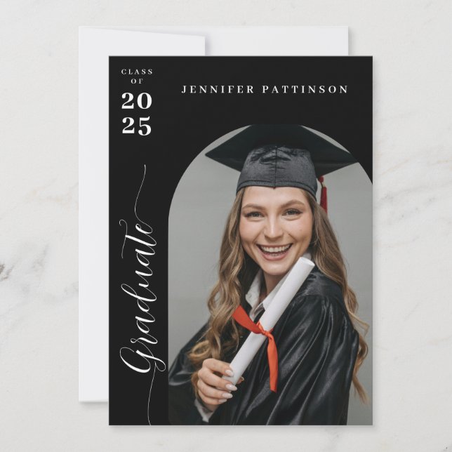 Anúncio Graduação Personalizada 2 Foto Moderna (Frente)