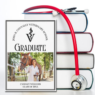 Anúncio Graduação Personalizada de Foto da Escola Veteriná