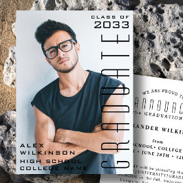 Anúncio Graduação Simples de Fotografia da Tipografia Negr