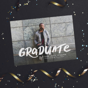 Anúncio Graduação simples e arrojada duas fotos de formatu