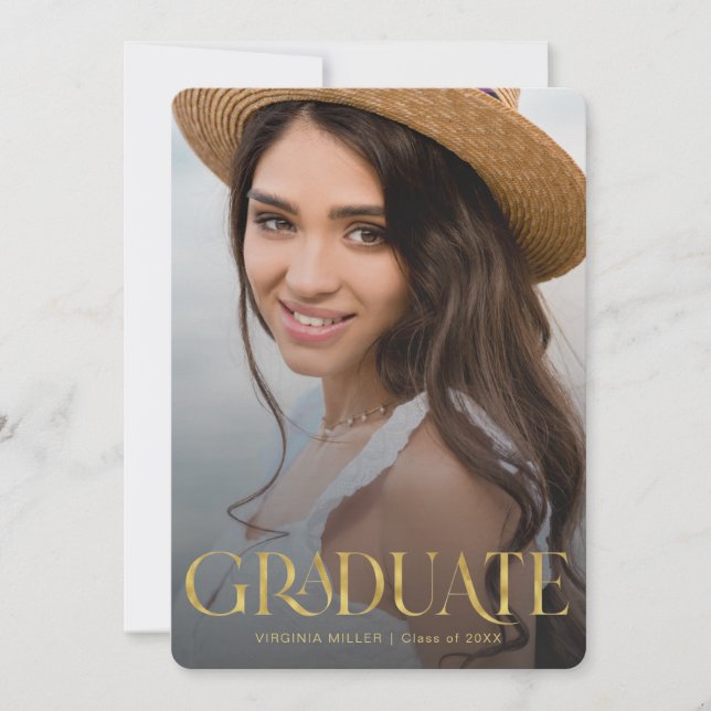 Anúncio Graduação Tipografia Moderna Graduação (Frente)