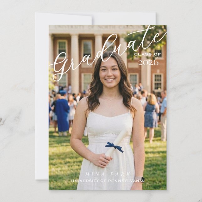 Anúncio Graduation Announcement (Frente)