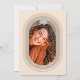 Anúncio Graduation Announcement Grad Photo Card