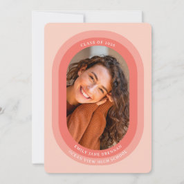 Anúncio Graduation Announcement Grad Photo Card