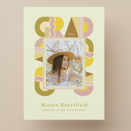 Anúncio Graduation invitation photo announcement 2026