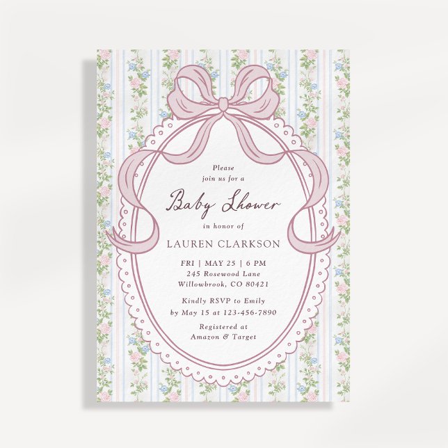 Anúncio Grandmillennial Bow Vintage Flowers  (Criador carregado)