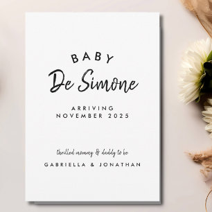 Anúncio Gravidez Branca Simples