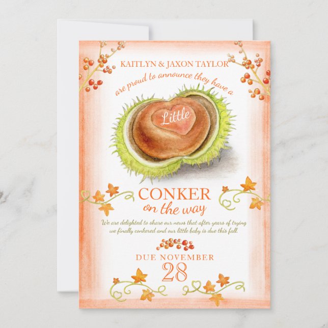 Anúncio Gravidez com aquarela cardíaca (Frente)