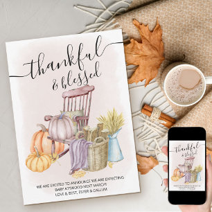 Anúncio Gravidez de abençoada e agradecida Pumpkin no Pa