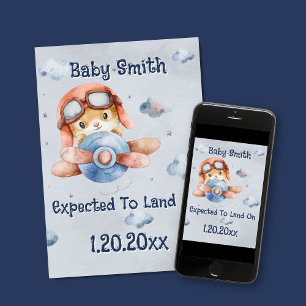 Anúncio Gravidez de aterrissagem do avião em condições de 