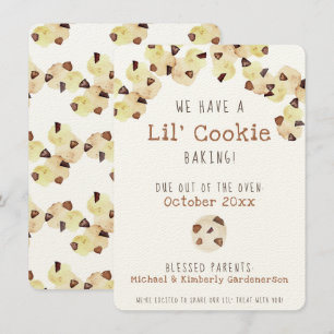 Anúncio Gravidez de Cookies de Aquarela