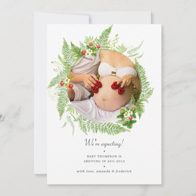 Anúncio Gravidez de Foto Genérica de País de Aquarela (Frente)