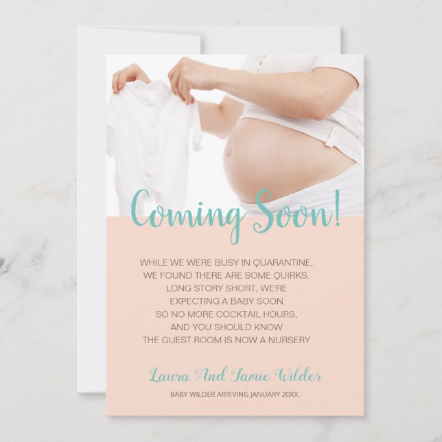 Anúncio Gravidez de Foto Moderna (Frente)