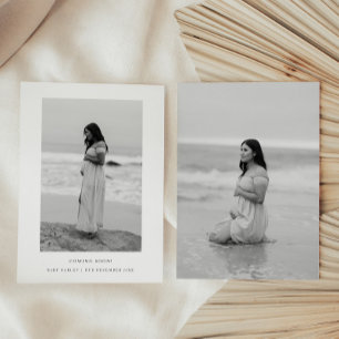 Anúncio Gravidez Mínima Branca a Preto, com 2 Fotografias