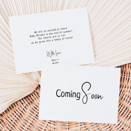 Anúncio Gravidez Neutra Moderna Simples