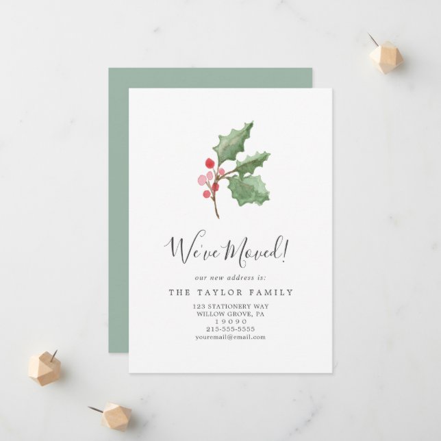 Anúncio Greenery e Berry de Natal Mudamos (Frente/Verso In Situ)