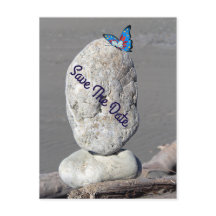 Guardar Cartão Postal De Borboleta De Data