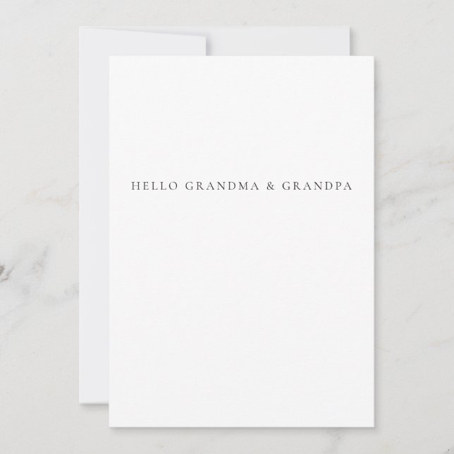 Anúncio Hello Grandma & Grandpa Baby Reveal  (Frente)