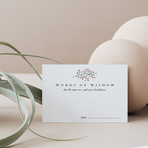 Anúncio Holly e Pine Palavras de Sabedoria para os Newlywe