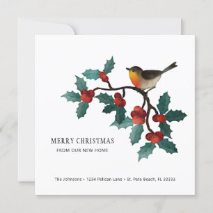 Anúncio Holly Sprigs e Berries no Natal, mudando para casa