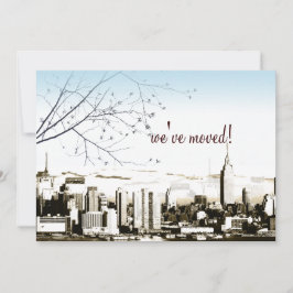 Anúncio Horizonte de Nova York/torres gêmeas/anúncio em mo