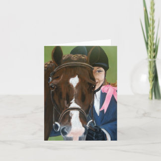 Anúncio Horse and Rider Folded Card